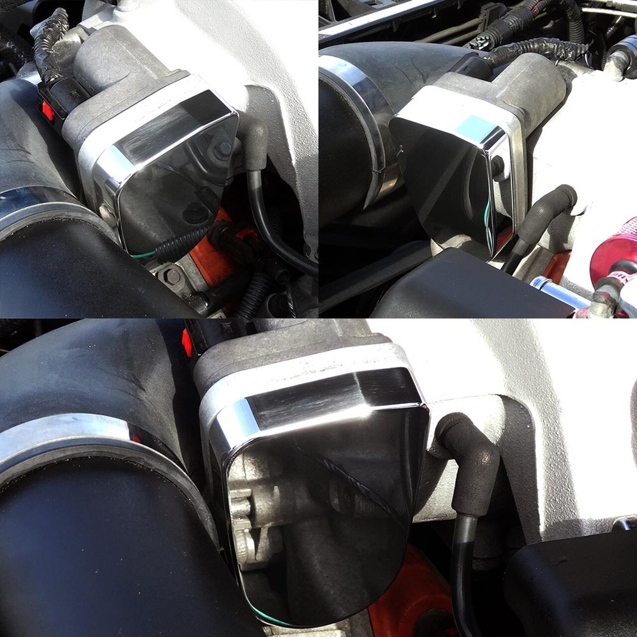 Billet Throttle Body Cover 05-12 Mopar 2.7, 3.5, 5.7L, 6.1L Hemi - Click Image to Close
